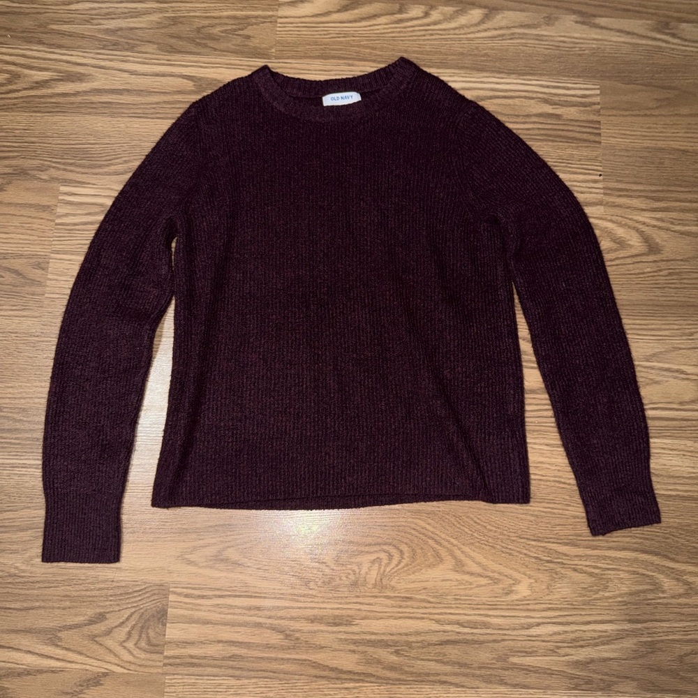 Old Navy Burgundy Knit Pullover